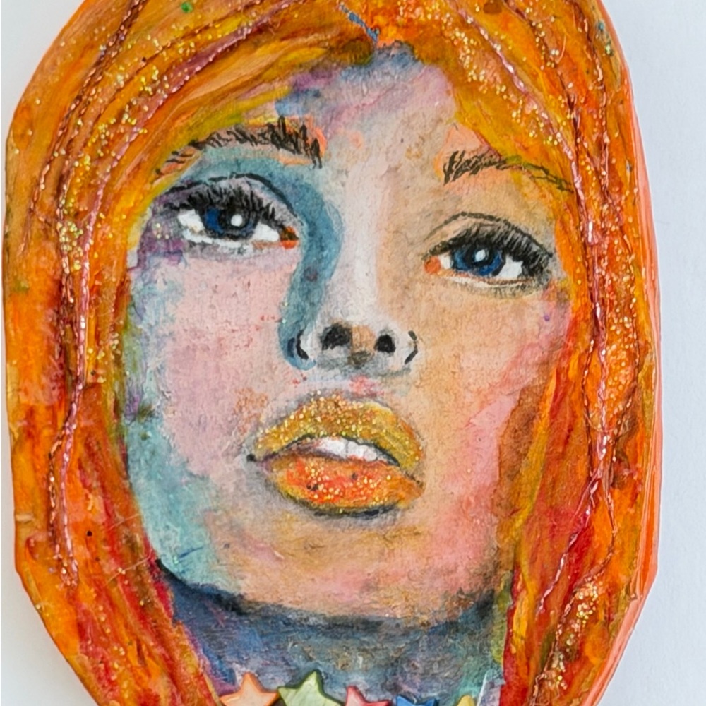 Contemporary Portrait Brooch
